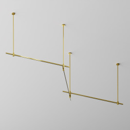 Накладной магнитный шинопровод Maytoni Technical Magnetic trаck system Flarity латунь TRX154-111BS