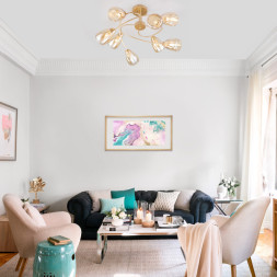 Люстра на штанге Eurosvet Noemi 30168/8 матовое золото