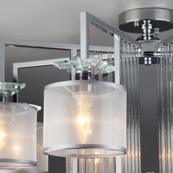 Люстра на штанге Eurosvet FARGO 60123/8 хром Smart (60108/8)