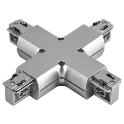 Коннектор для шинопровода Lightstar Track 3 gray 504149