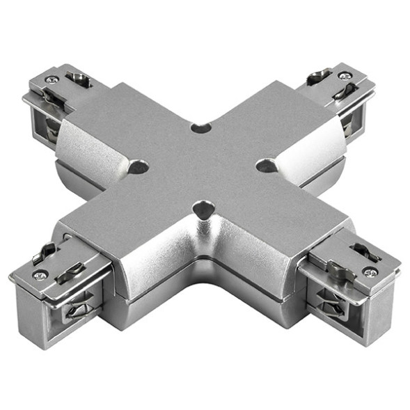 Коннектор для шинопровода Lightstar Track 3 gray 504149