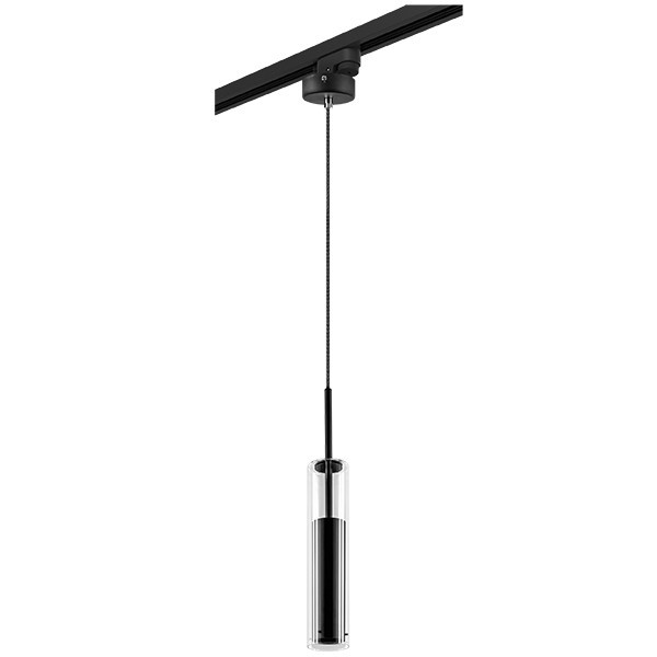 Трековый светильник Lightstar Track 1 black L1T756017