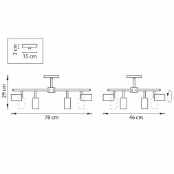 Люстра на штанге Lightstar RULLO LR728308