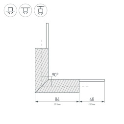 Соединитель профиля свд ленты Arlight PLS-LOCK 026135