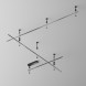 Накладной магнитный шинопровод Maytoni Technical Magnetic trаck system Flarity черный TRX154-112B