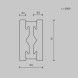 Накладной магнитный шинопровод Maytoni Technical Magnetic trаck system Flarity черный TRX154-112B