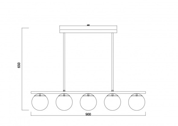 Люстра на штанге Freya Zing FR5199PL-05BS