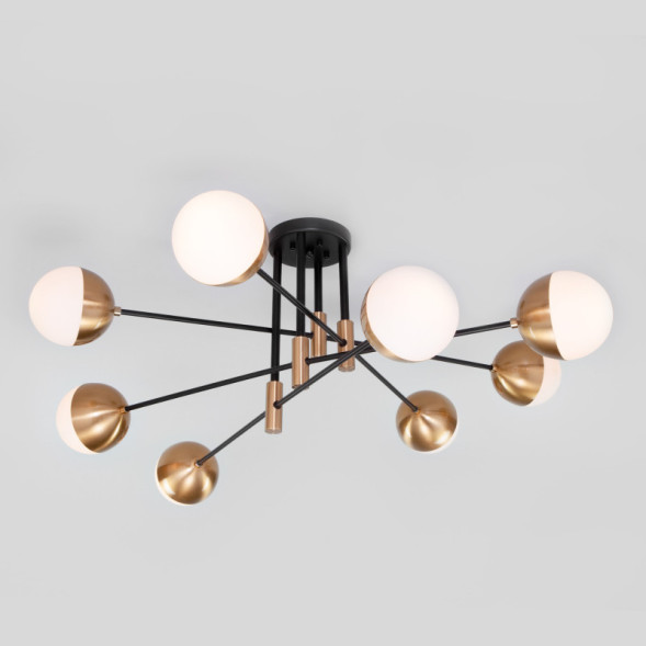 Люстра на штанге Eurosvet NUVOLA 70129/8 латунь