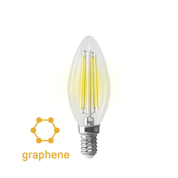 Светодиодная лампа Voltega Candle Graphene 7134 7W 220V 840lm E14 белый (теплый)