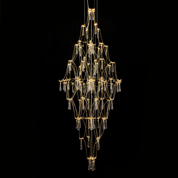 Каскадная люстра MODELUX ML.7826 ML.7826.600P GD