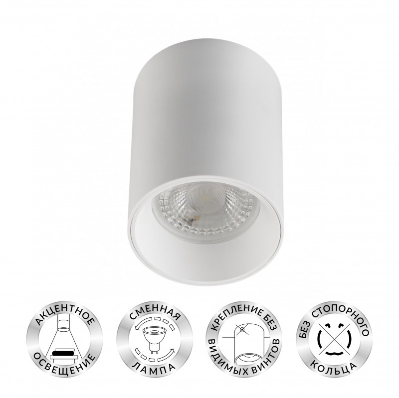 Накладной точечный светильник Denkirs NEAT DK3110-WH