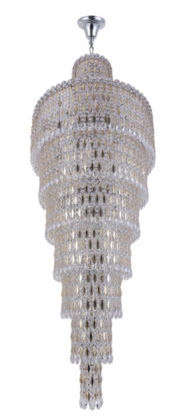 Каскадная люстра Crystal Lux LIRICA LIRICA SP40 D700 CHROME/GOLD-TRANSPARENT
