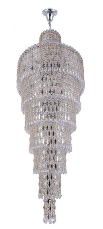 Каскадная люстра Crystal Lux LIRICA LIRICA SP40 D700 CHROME/GOLD-TRANSPARENT