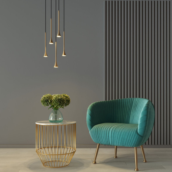 Подвесной светильник Elektrostandard 50314 LED 5W 3000K латунь HALL