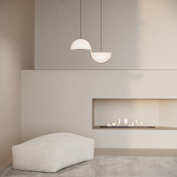 Подвесной светильник Eurosvet 50083/2 LED золото EMISFERO