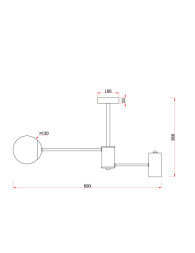 Люстра на штанге Freya FR5325CL-03BS Starshine
