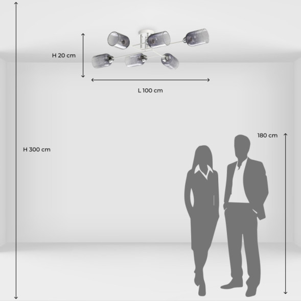 Люстра на штанге DeMarkt Торес 110011606