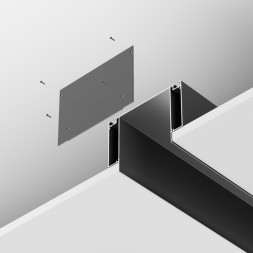 Заглушка для профиля ленты Maytoni Technical ALM013 ALM013EC-PL-B