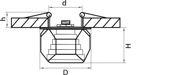 Встраиваемый точечный светильник Lightstar Romb 004060