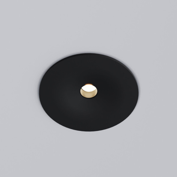 Точечный влагозащищенный светильник Elektrostandard Binnie 15275/LED 12W 3000K черный