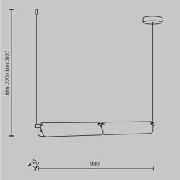 Линейный светильник Maytoni FLAT MOD296PL-L20BS3K