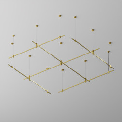 Накладной магнитный шинопровод Maytoni Technical Magnetic trаck system Flarity латунь TRX154-112BS