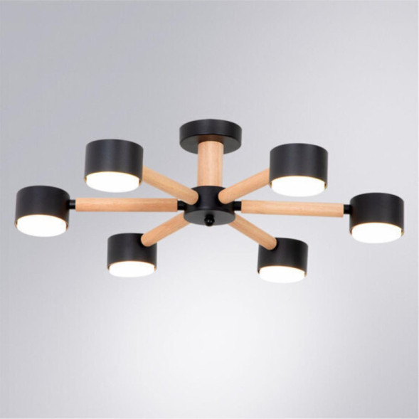 Люстра на штанге A1624PL-6BK ARTE Lamp TENDA
