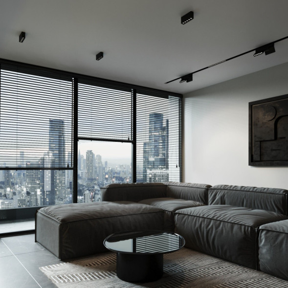 Накладной точечный светильник Elektrostandard 25108/LED 10W 4000K черный