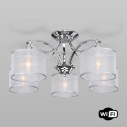 Люстра на штанге Eurosvet Fabiola 60124/5 хром Smart (60109/5)