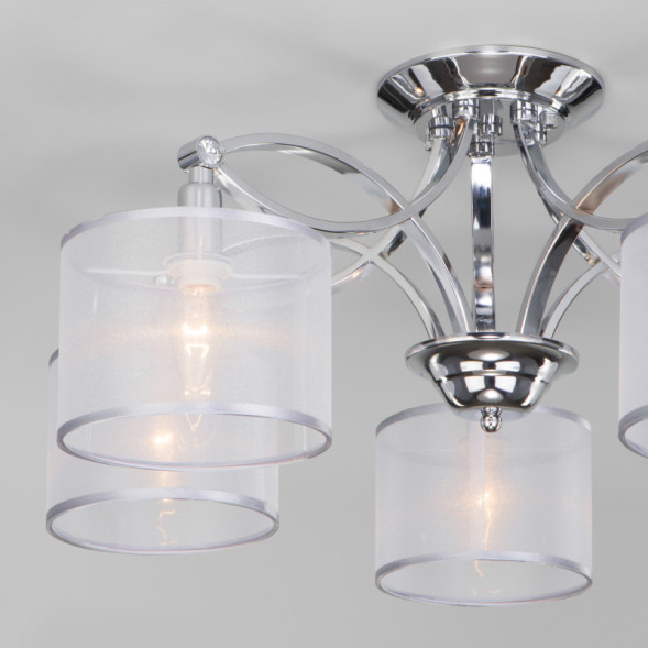 Люстра на штанге Eurosvet Fabiola 60124/5 хром Smart (60109/5)