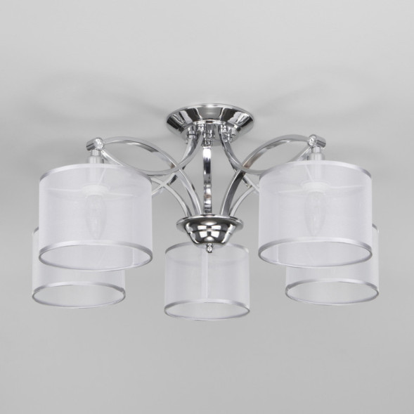 Люстра на штанге Eurosvet Fabiola 60124/5 хром Smart (60109/5)