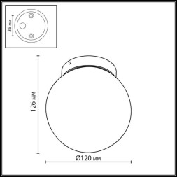 Уличный светильник 7124/1C Odeon Light VIVA
