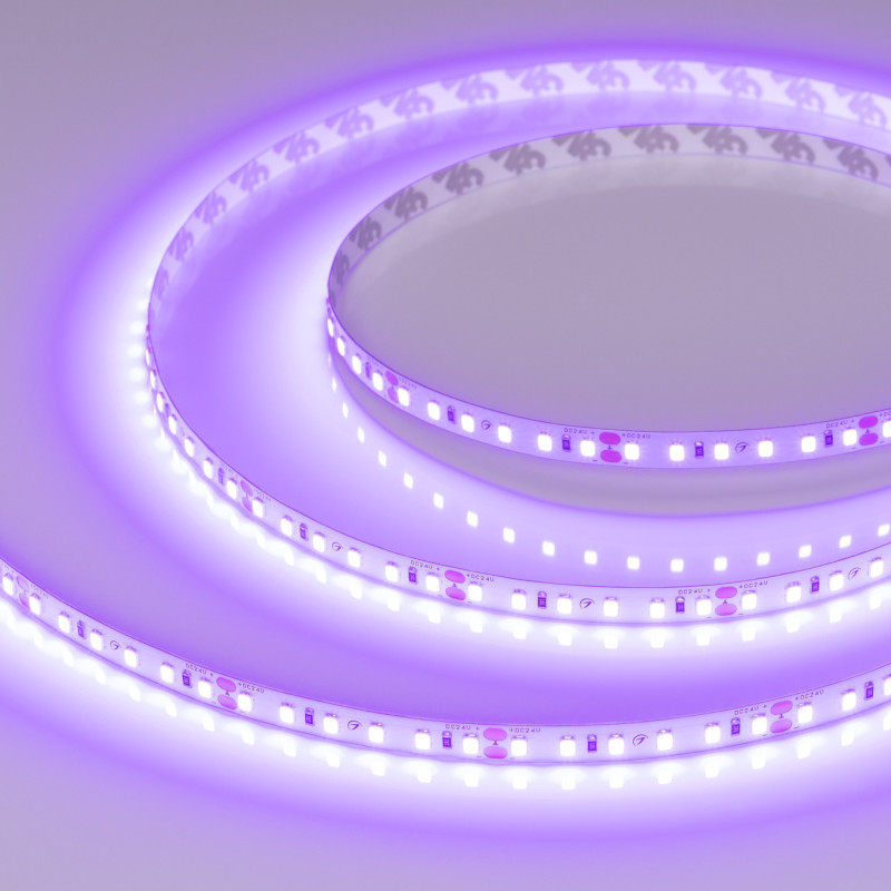 Лента Arlight RT-A120-8mm 2835 043384 48W 24V 210lm фиолетовый IP20