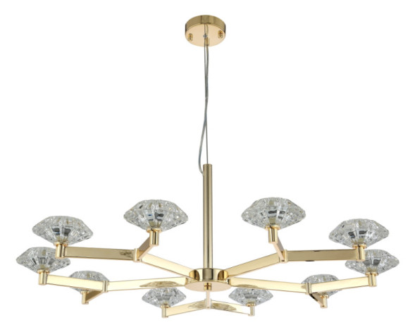 Подвесная люстра Crystal Lux Rebeca REBECA SP10 GOLD