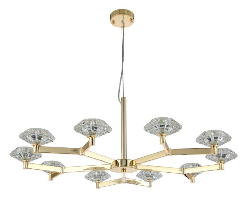 Подвесная люстра Crystal Lux Rebeca REBECA SP10 GOLD