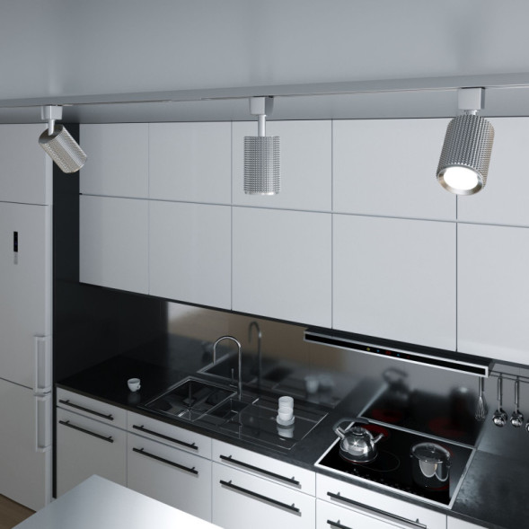 Трековый светильник Elektrostandard Spike GU10 Хром (MRL 1011) однофазный