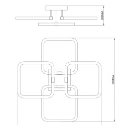 Потолочная люстра Escada TUBE 10279/4LED