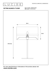 Настольная лампа LUCIDE EXTRAVAGANZA TUSSE 10509/81/66