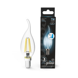 Светодиодная лампа Gauss Filament 104801207-S 7W 220V 580lm E14 белый (дневной)
