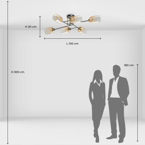 Люстра на штанге DeMarkt Торес 110011706