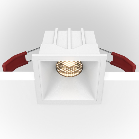 Точечный встраиваемый светильник Maytoni Technical Alfa LED DL043-01-10W4K-D-SQ-W