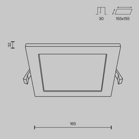 Точечный влагозащищенный светильник Maytoni Technical Stockton DL020-6-L12W