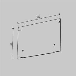 Заглушка для профиля ленты Maytoni Technical ALM013 ALM013EC-PL-W