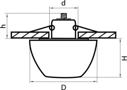 Встраиваемый точечный светильник Lightstar Faseta 004334