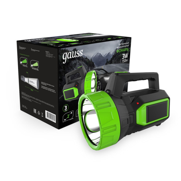 Фонарь Gauss GFL GF604