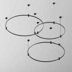 Накладной магнитный шинопровод Maytoni Technical Magnetic trаck system Flarity черный TRX154-R-D650-B