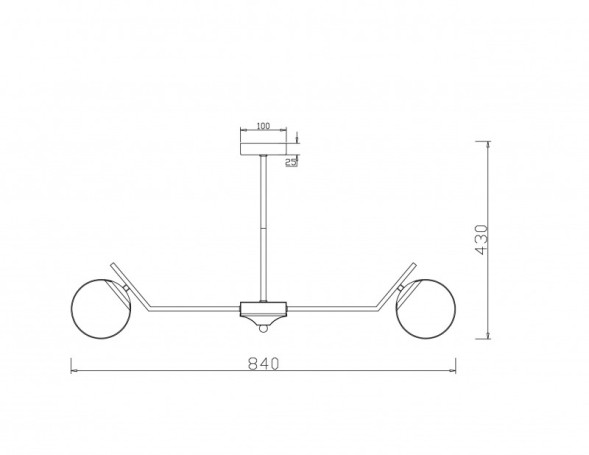 Люстра на штанге Freya Moonrock FR5173PL-08BS