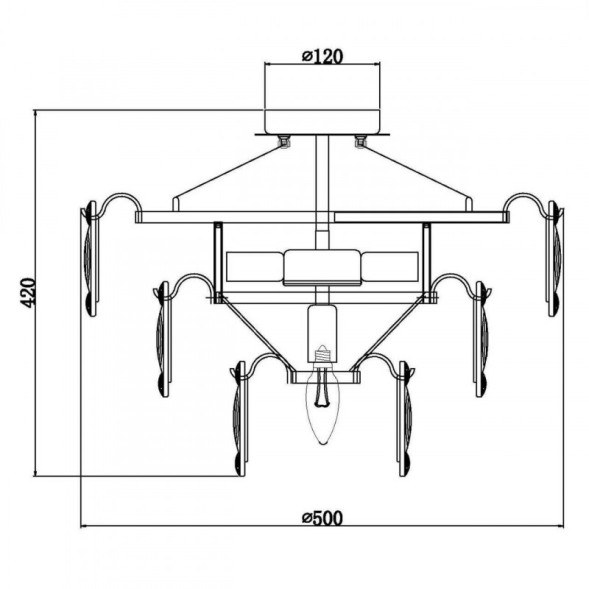 Люстра на штанге Vele Luce Orata VL1904L05