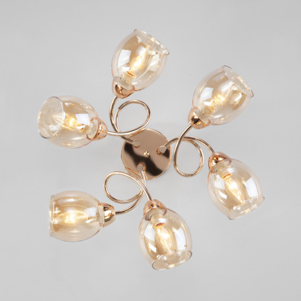 Люстра на штанге Eurosvet Roselyn 30171/6 золото