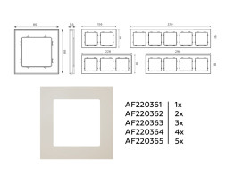 Рамка Ambrella Volt AF220361 ALFA Techno